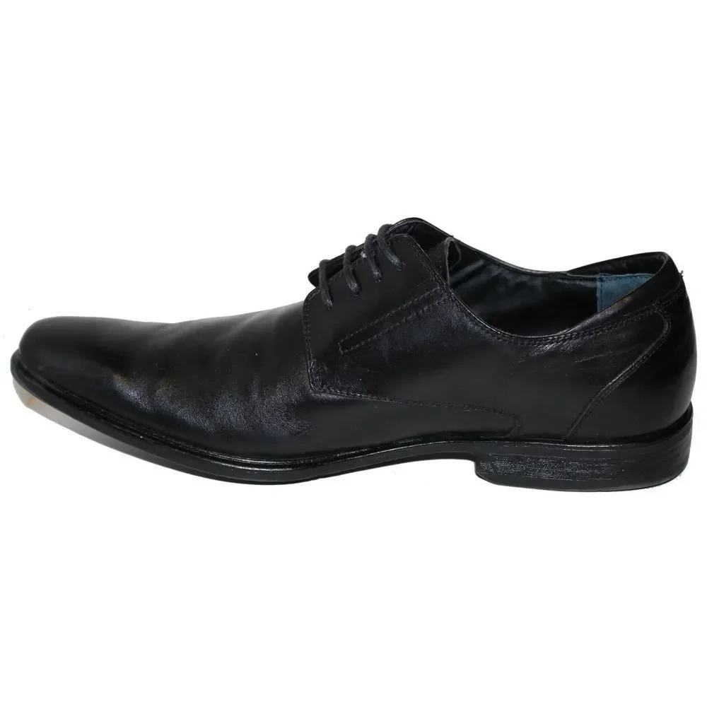 ALFANI Crown Black Leather Dress Oxfords Size 11 M